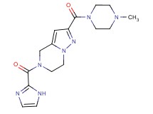 5-(1H-imidazol-2-ylcarbonyl)-2-[(4-methylpiperazin-1-yl)carbonyl]-4,5,6,7-tetrahydropyrazolo[1,5-a]pyrazine