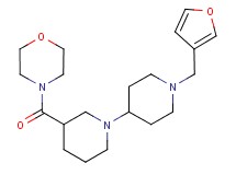 1'-(3-furylmethyl)-3-(morpholin-4-ylcarbonyl)-1,4'-bipiperidine