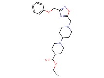 ethyl 1'-{[3-(phenoxymethyl)-1,2,4-oxadiazol-5-yl]methyl}-1,4'-bipiperidine-4-carboxylate