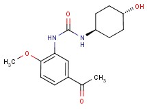 N-(5-acetyl-2-methoxyphenyl)-N'-(trans-4-hydroxycyclohexyl)urea