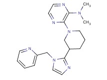 N,N-dimethyl-3-{3-[1-(2-pyridinylmethyl)-1H-imidazol-2-yl]-1-piperidinyl}-2-pyrazinamine