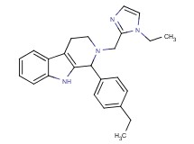 2-[(1-ethyl-1H-imidazol-2-yl)methyl]-1-(4-ethylphenyl)-2,3,4,9-tetrahydro-1H-beta-carboline