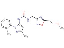 N-{[5-(2-methoxyethyl)-1,2,4-oxadiazol-3-yl]methyl}-N'-[3-methyl-1-(2-methylphenyl)-1H-pyrazol-5-yl]urea