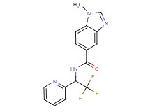 1-methyl-N-(2,2,2-trifluoro-1-pyridin-2-ylethyl)-1H-benzimidazole-5-carboxamide