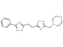 4-({5-[2-(3-phenyl-1,2,4-oxadiazol-5-yl)ethyl]-1,2,4-oxadiazol-3-yl}methyl)morpholine