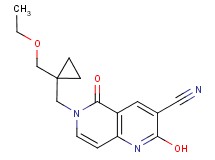 6-{[1-(ethoxymethyl)cyclopropyl]methyl}-2-hydroxy-5-oxo-5,6-dihydro-1,6-naphthyridine-3-carbonitrile