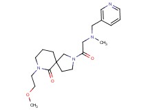 7-(2-methoxyethyl)-2-[N-methyl-N-(3-pyridinylmethyl)glycyl]-2,7-diazaspiro[4.5]decan-6-one