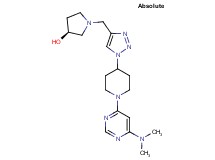 (3S)-1-[(1-{1-[6-(dimethylamino)pyrimidin-4-yl]piperidin-4-yl}-1H-1,2,3-triazol-4-yl)methyl]pyrrolidin-3-ol