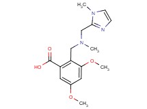 3,5-dimethoxy-2-({methyl[(1-methyl-1H-imidazol-2-yl)methyl]amino}methyl)benzoic acid