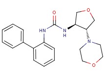 N-biphenyl-2-yl-N'-[(3R*,4R*)-4-morpholin-4-yltetrahydrofuran-3-yl]urea