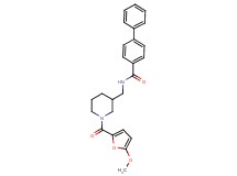 N-{[1-(5-methoxy-2-furoyl)-3-piperidinyl]methyl}-4-biphenylcarboxamide