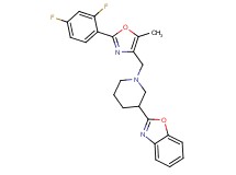 2-(1-{[2-(2,4-difluorophenyl)-5-methyl-1,3-oxazol-4-yl]methyl}-3-piperidinyl)-1,3-benzoxazole