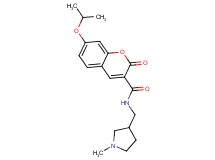 7-isopropoxy-N-[(1-methylpyrrolidin-3-yl)methyl]-2-oxo-2H-chromene-3-carboxamide