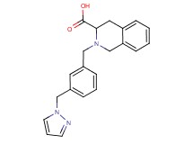 2-[3-(1H-pyrazol-1-ylmethyl)benzyl]-1,2,3,4-tetrahydroisoquinoline-3-carboxylic acid
