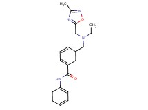 3-({ethyl[(3-methyl-1,2,4-oxadiazol-5-yl)methyl]amino}methyl)-N-phenylbenzamide