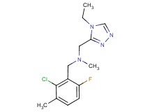 (2-chloro-6-fluoro-3-methylbenzyl)[(4-ethyl-4H-1,2,4-triazol-3-yl)methyl]methylamine