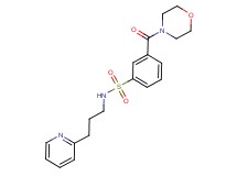 3-(morpholin-4-ylcarbonyl)-N-(3-pyridin-2-ylpropyl)benzenesulfonamide