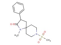 1-methyl-8-(methylsulfonyl)-3-phenyl-1,8-diazaspiro[4.5]decan-2-one