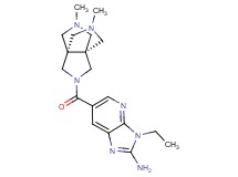 6-{[(3as,6as)-5,8-dimethyldihydro-1H,4H-3a,6a-(methanoiminomethano)pyrrolo[3,4-c]pyrrol-2-yl]carbonyl}-3-ethyl-3H-imidazo[4,5-b]pyridin-2-amine