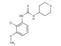 N-(2-chloro-3-methoxyphenyl)-N'-(tetrahydro-2H-pyran-4-yl)urea