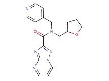 N-(pyridin-4-ylmethyl)-N-(tetrahydrofuran-2-ylmethyl)[1,2,4]triazolo[1,5-a]pyrimidine-2-carboxamide