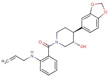 (3S*,4S*)-1-[2-(allylamino)benzoyl]-4-(1,3-benzodioxol-5-yl)piperidin-3-ol