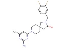 8-(2-amino-6-methyl-4-pyrimidinyl)-2-(3,4-difluorobenzyl)-2,8-diazaspiro[4.5]decan-3-one