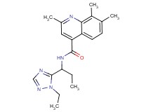 N-[1-(1-ethyl-1H-1,2,4-triazol-5-yl)propyl]-2,7,8-trimethyl-4-quinolinecarboxamide