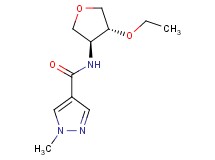 N-[(3S*,4R*)-4-ethoxytetrahydrofuran-3-yl]-1-methyl-1H-pyrazole-4-carboxamide