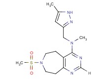 N-methyl-N-[(5-methyl-1H-pyrazol-3-yl)methyl]-7-(methylsulfonyl)-6,7,8,9-tetrahydro-5H-pyrimido[4,5-d]azepin-4-amine
