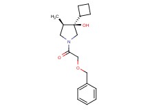 (3R*,4R*)-1-[(benzyloxy)acetyl]-3-cyclobutyl-4-methyl-3-pyrrolidinol