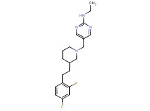 5-({3-[2-(2,4-difluorophenyl)ethyl]-1-piperidinyl}methyl)-N-ethyl-2-pyrimidinamine