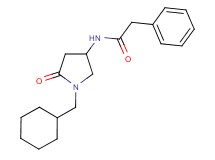 N-[1-(cyclohexylmethyl)-5-oxo-3-pyrrolidinyl]-2-phenylacetamide