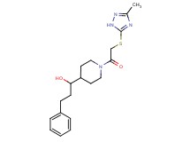 1-(1-{[(3-methyl-1H-1,2,4-triazol-5-yl)thio]acetyl}piperidin-4-yl)-3-phenylpropan-1-ol