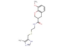 8-methoxy-N-(2-{[(4-methyl-1H-imidazol-5-yl)methyl]thio}ethyl)-3-chromanecarboxamide