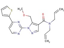 N,N-diallyl-5-(methoxymethyl)-1-[4-(2-thienyl)-2-pyrimidinyl]-1H-pyrazole-4-carboxamide