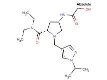 (4S)-N,N-diethyl-4-(glycoloylamino)-1-[(1-isopropyl-1H-pyrazol-4-yl)methyl]-L-prolinamide