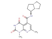 1,7-dimethyl-N-[(1S*,3aS*,6aS*)-octahydropentalen-1-yl]-2,4-dioxo-1,2,3,4-tetrahydropyrido[2,3-d]pyrimidine-5-carboxamide