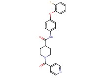N-[4-(2-fluorophenoxy)phenyl]-1-isonicotinoyl-4-piperidinecarboxamide