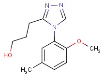 3-[4-(2-methoxy-5-methylphenyl)-4H-1,2,4-triazol-3-yl]propan-1-ol
