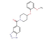 5-{[4-(2-methoxyphenoxy)-1-piperidinyl]carbonyl}-1H-1,2,3-benzotriazole
