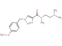 N-[2-(dimethylamino)ethyl]-1-(4-methoxybenzyl)-N-methyl-1H-1,2,3-triazole-4-carboxamide