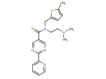 N-[2-(dimethylamino)ethyl]-N-[(5-methyl-2-thienyl)methyl]-2-pyridin-2-ylpyrimidine-5-carboxamide