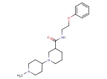 1'-methyl-N-(2-phenoxyethyl)-1,4'-bipiperidine-3-carboxamide