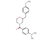 (4-{[2-(4-methoxybenzyl)-4-morpholinyl]carbonyl}phenyl)dimethylamine