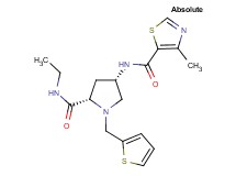 (4S)-N-ethyl-4-{[(4-methyl-1,3-thiazol-5-yl)carbonyl]amino}-1-(2-thienylmethyl)-L-prolinamide