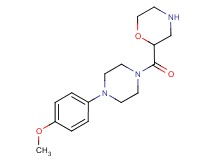 2-{[4-(4-methoxyphenyl)piperazin-1-yl]carbonyl}morpholine