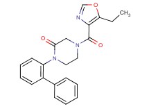 1-(2-biphenylyl)-4-[(5-ethyl-1,3-oxazol-4-yl)carbonyl]-2-piperazinone