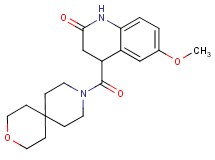 6-methoxy-4-(3-oxa-9-azaspiro[5.5]undec-9-ylcarbonyl)-3,4-dihydro-2(1H)-quinolinone