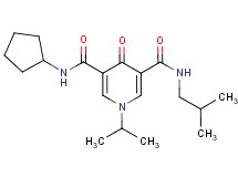 N-cyclopentyl-N'-isobutyl-1-isopropyl-4-oxo-1,4-dihydro-3,5-pyridinedicarboxamide
